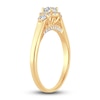 Thumbnail Image 2 of Diamond Halo Ring 3/8 ct tw Round 14K Yellow Gold