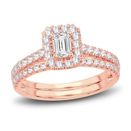 Diamond Bridal Set 1 ct tw Round 14K Rose Gold