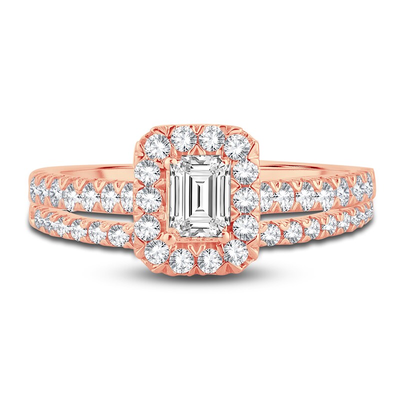 Main Image 3 of Diamond Bridal Set 1 ct tw Round 14K Rose Gold