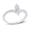 Thumbnail Image 0 of Diamond Engagement Ring 1/2 ct tw Marquise/Round 14K White Gold
