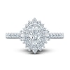Thumbnail Image 3 of Pnina Tornai Diamond Engagement Ring 1-1/4 ct tw Oval/Baguette /Round 14K White Gold