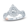 Thumbnail Image 0 of Pnina Tornai Diamond Engagement Ring 1-3/8 ct tw Pear/Round 14K White Gold