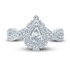 Thumbnail Image 2 of Pnina Tornai Diamond Engagement Ring 1-3/8 ct tw Pear/Round 14K White Gold