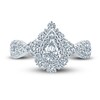 Thumbnail Image 3 of Pnina Tornai Diamond Engagement Ring 1-3/8 ct tw Pear/Round 14K White Gold