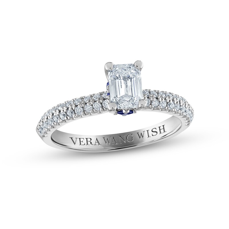 vera wang emerald cut diamond ring