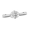 Thumbnail Image 1 of Diamond Solitaire Plus Ring 1 ct tw Oval 14K White Gold