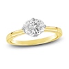 Thumbnail Image 1 of Diamond Solitaire Plus Ring 1 ct tw Oval 14K Yellow Gold