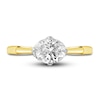 Thumbnail Image 2 of Diamond Solitaire Plus Ring 1 ct tw Oval 14K Yellow Gold