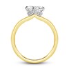 Thumbnail Image 3 of Diamond Solitaire Plus Ring 1 ct tw Oval 14K Yellow Gold