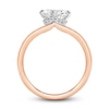 Thumbnail Image 3 of Diamond Solitaire Plus Ring 1 ct tw Oval 14K Rose Gold
