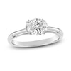 Thumbnail Image 1 of Diamond Solitaire Plus Ring 1 ct tw Oval 14K White Gold (I2/I)