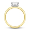 Thumbnail Image 3 of Diamond Solitaire Plus Ring 1 ct tw Oval 14K Yellow Gold (I2/I)