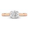 Thumbnail Image 2 of Diamond Solitaire Plus Ring 1 ct tw Oval 14K Rose Gold (I2/I)