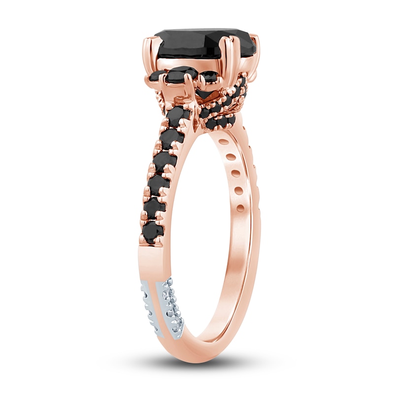 Main Image 2 of Pnina Tornai Diamond Engagement Ring 3 ct tw Oval/ Round 14K Rose Gold