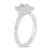 Thumbnail Image 2 of Diamond Engagement Ring 1/2 ct tw Pear/Round 14K White Gold