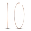 Thumbnail Image 1 of Round Wire Hoop Earrings 14K Rose Gold 75mm