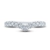 Thumbnail Image 3 of Diamond Contour Anniversary Ring 1/2 ct tw Round 14K White Gold