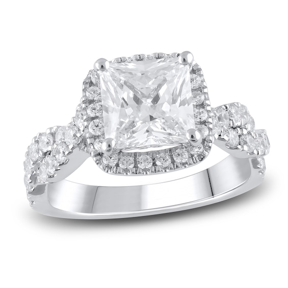 Jared Jewelers Lab Created Diamonds Lab-Created Diamond Engagement Ring 2-7/8 ct tw Princess/Round 14K