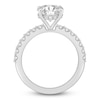 Thumbnail Image 4 of Lab-Grown Diamond Engagement Ring 3-1/2 ct tw Oval/Round 14K White Gold