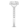 Thumbnail Image 5 of Lab-Grown Diamond Engagement Ring 3-1/2 ct tw Oval/Round 14K White Gold