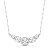 Thumbnail Image 1 of Diamond 5-Stone Necklace 1/6 ct tw Round Sterling Silver 17"