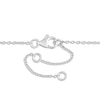 Thumbnail Image 2 of Diamond 5-Stone Necklace 1/6 ct tw Round Sterling Silver 17"
