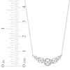 Thumbnail Image 3 of Diamond 5-Stone Necklace 1/6 ct tw Round Sterling Silver 17"