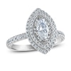 Thumbnail Image 1 of Diamond Engagement Ring 1 ct tw Marquise/Round 14K White Gold