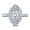 Thumbnail Image 3 of Diamond Engagement Ring 1 ct tw Marquise/Round 14K White Gold