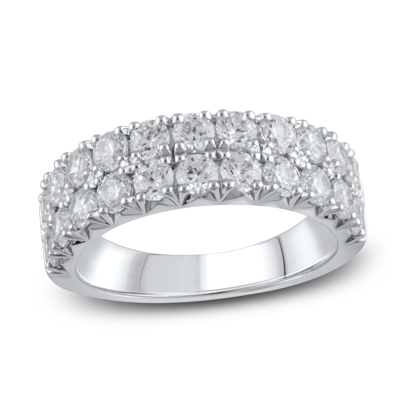 Main Image 1 of Lab-Grown Diamond Anniversary Band 2 ct tw Round 14K White Gold
