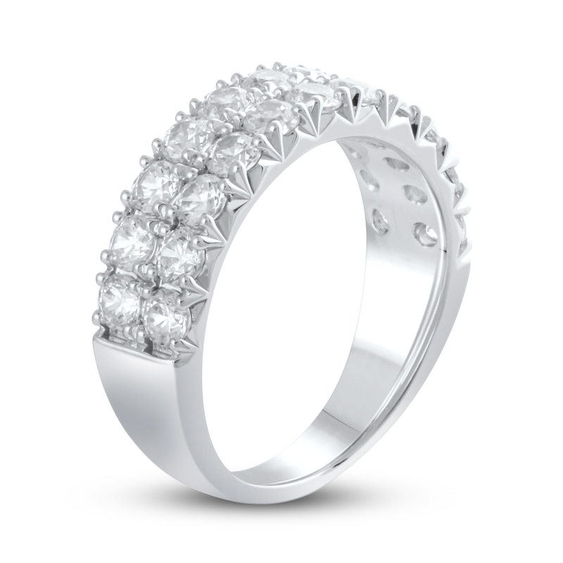 Main Image 2 of Lab-Grown Diamond Anniversary Band 2 ct tw Round 14K White Gold