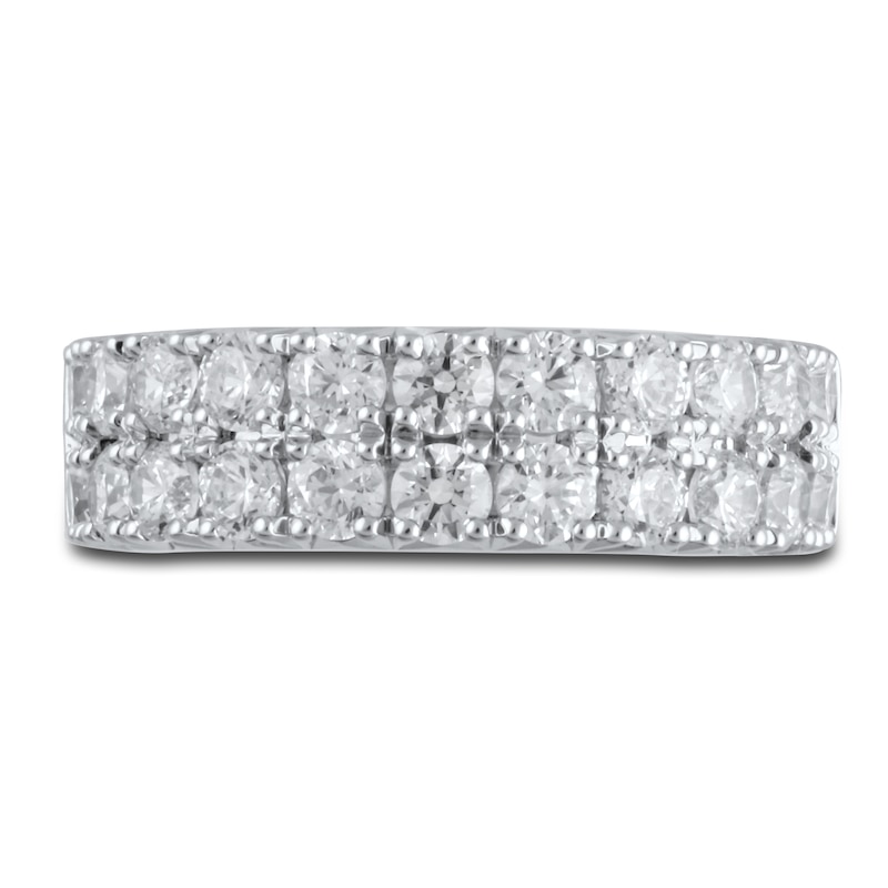 Main Image 3 of Lab-Grown Diamond Anniversary Band 2 ct tw Round 14K White Gold