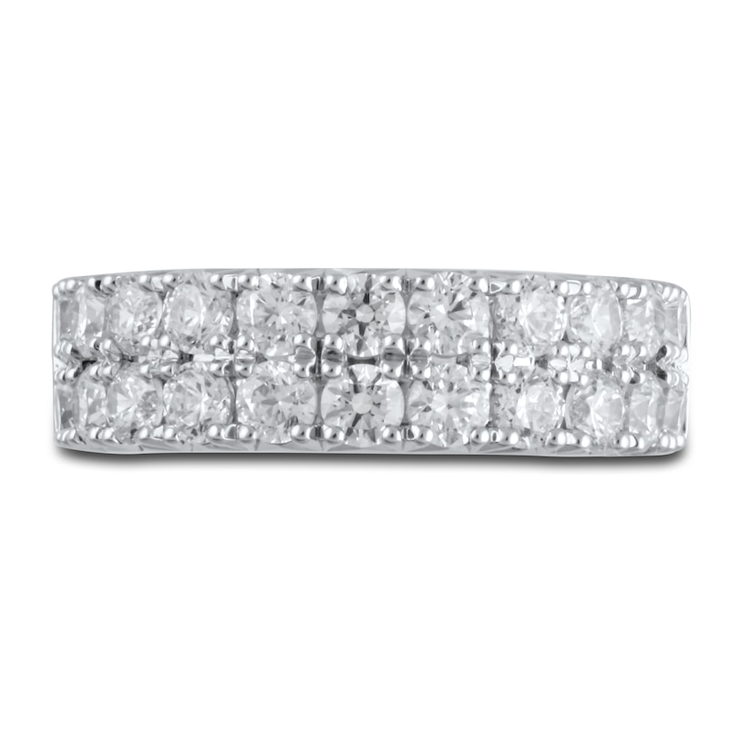 Lab-Created Diamond Anniversary Band 2 ct tw Round 14K White Gold