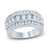 Thumbnail Image 1 of Men's Lab-Grown Diamond Anniversary Band 2 ct tw Round 14K White Gold