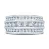 Thumbnail Image 3 of Men's Lab-Grown Diamond Anniversary Band 2 ct tw Round 14K White Gold