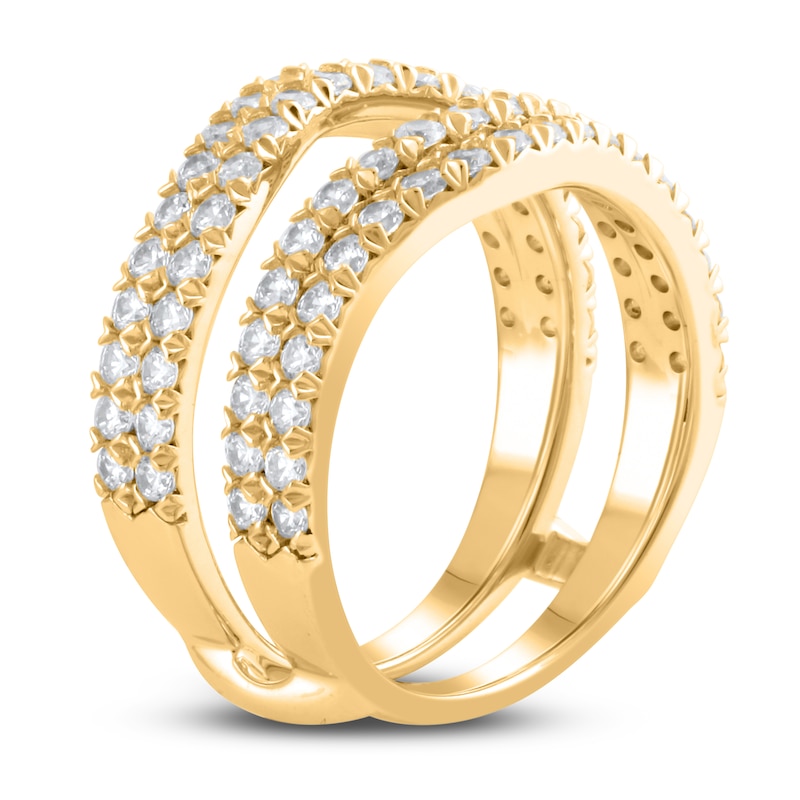 Main Image 2 of Lab-Grown Diamond Enhancer Band 1-1/2 ct tw Round 14K Yellow Gold