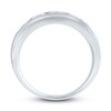 Thumbnail Image 3 of Men's Lab-Grown Diamond Ring 2 ct tw Round 10K White Gold