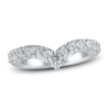 Thumbnail Image 1 of Lab-Grown Diamond Contour Anniversary Band 1 ct tw Round 14K White Gold