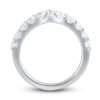 Thumbnail Image 3 of Lab-Grown Diamond Contour Anniversary Band 1 ct tw Round 14K White Gold