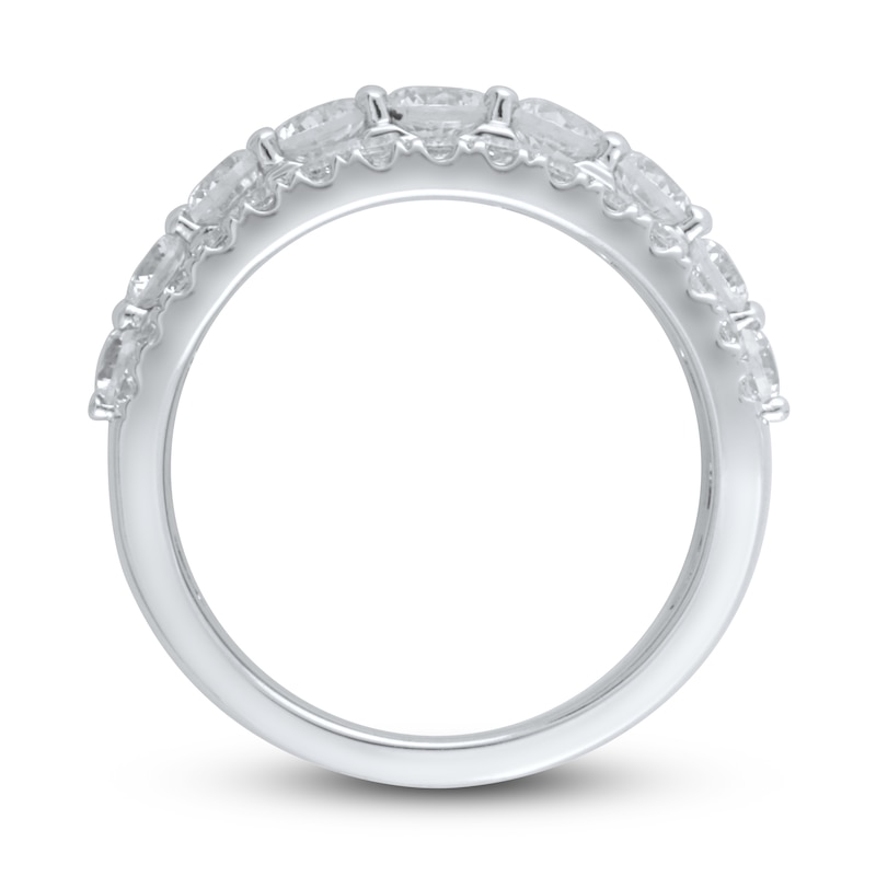 Main Image 3 of Lab-Grown Diamond Anniversary Band 2 ct tw Round 14K White Gold