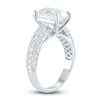 Thumbnail Image 2 of Lab-Grown Diamond Engagement Ring 4 ct tw Oval/Round 14K White Gold