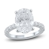 Thumbnail Image 1 of Lab-Grown Diamond Engagement Ring 5-3/4 ct tw Oval/Round Platinum