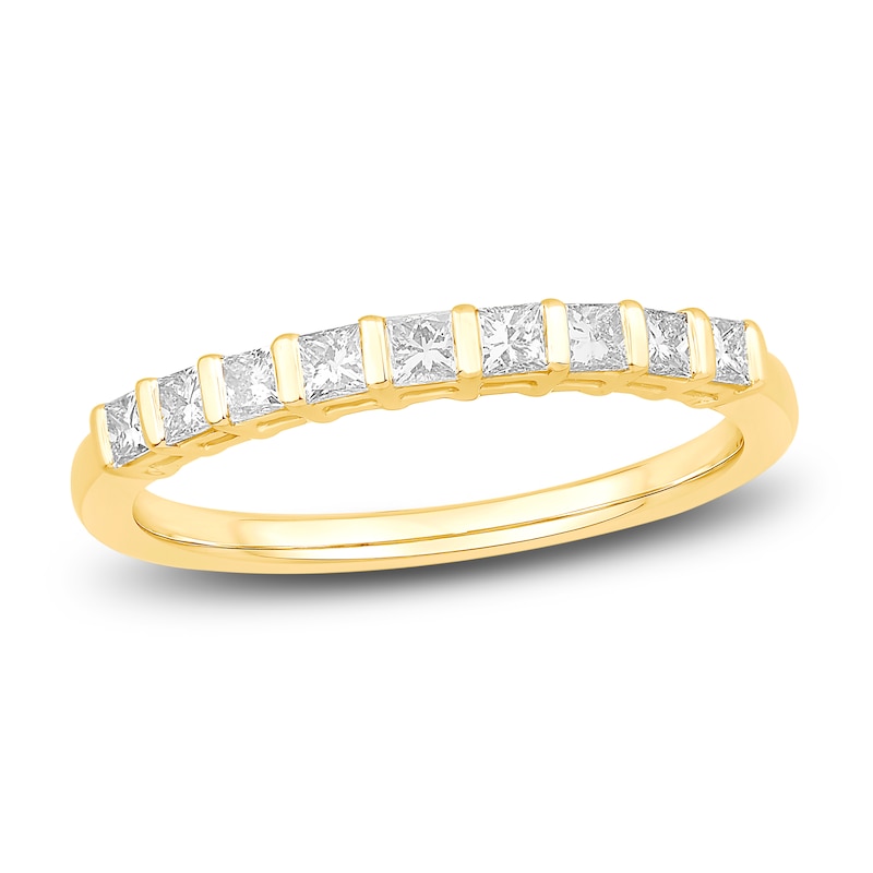 Main Image 1 of Diamond Anniversary Band 3/8 ct tw Princess 14K Yellow Gold