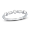 Thumbnail Image 1 of Diamond Anniversary Band 1/2 ct tw Round/Marquise 14K White Gold