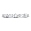 Thumbnail Image 3 of Diamond Anniversary Band 1/2 ct tw Round/Marquise 14K White Gold