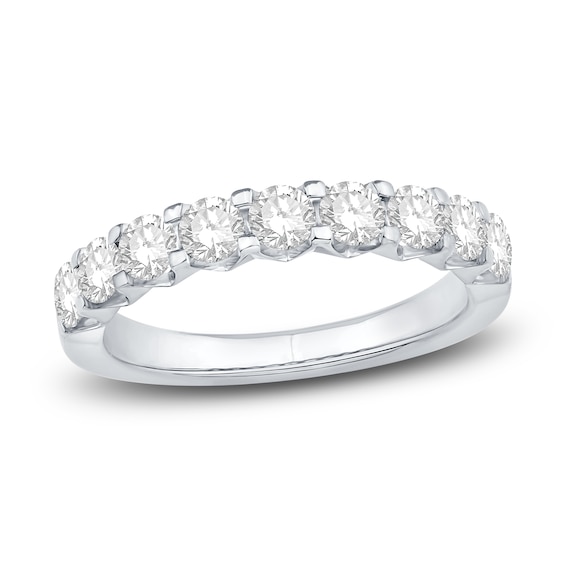 Diamond Anniversary Band 12 ct tw Round 18K White Gold