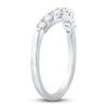 Thumbnail Image 2 of Diamond Contour Anniversary Band 5/8 ct tw Round 18K White Gold