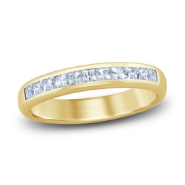 Diamond Anniversary Band 1/2 ct tw Princess 14K Yellow Gold