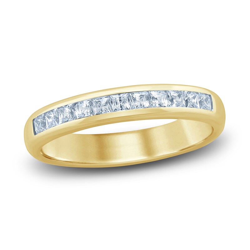 Diamond Anniversary Band 1/2 ct tw Princess 14K Yellow Gold