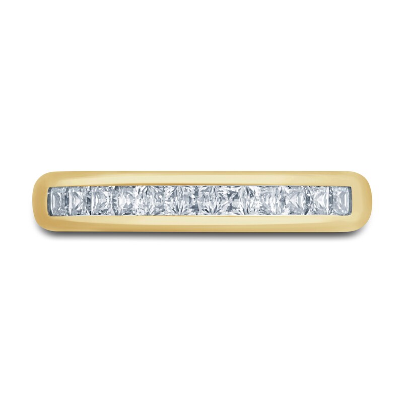 Main Image 3 of Diamond Anniversary Band 1/2 ct tw Princess 14K Yellow Gold